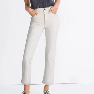 NWT Madewell Slim Demi-Boot Jeans in Cloud Lining sz 30